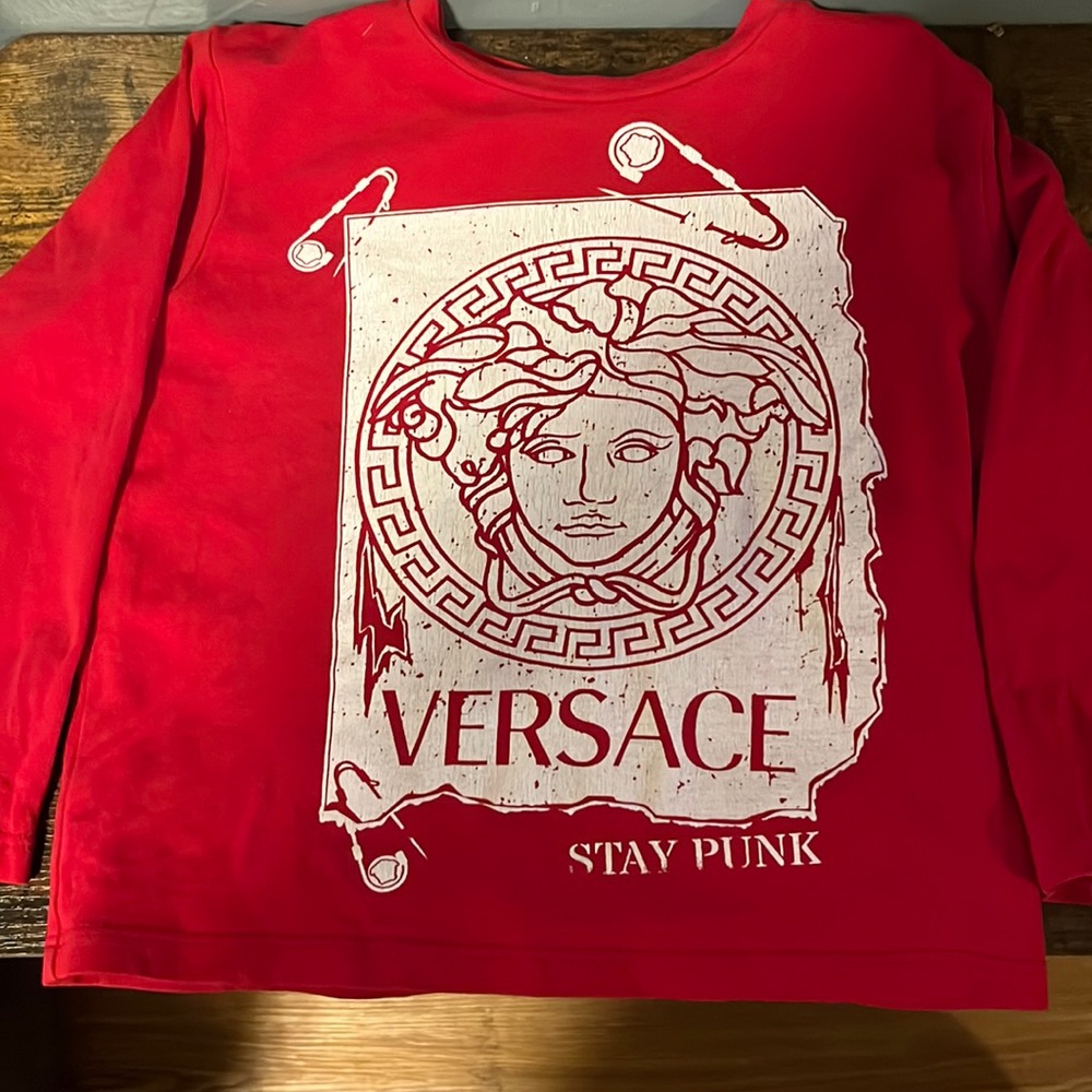 Toddler red Versace shirt